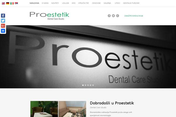 proestetik.rs site used Dentist_wp