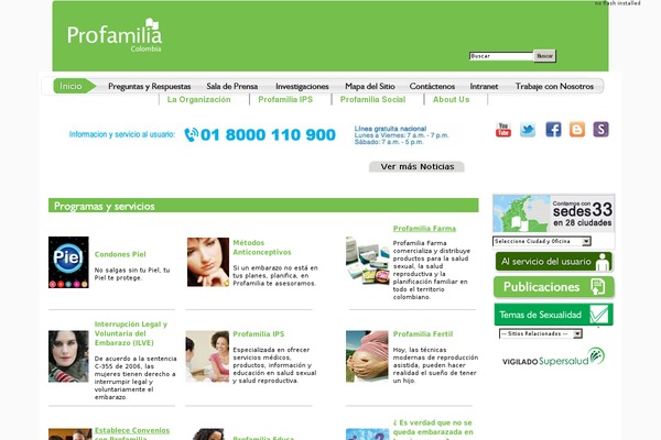 profamilia.org.co site used Profamilia