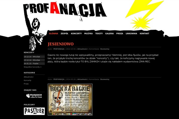 profanacja.pl site used Thematic