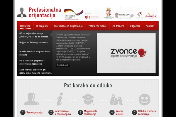 profesionalnaorijentacija.org site used Giz