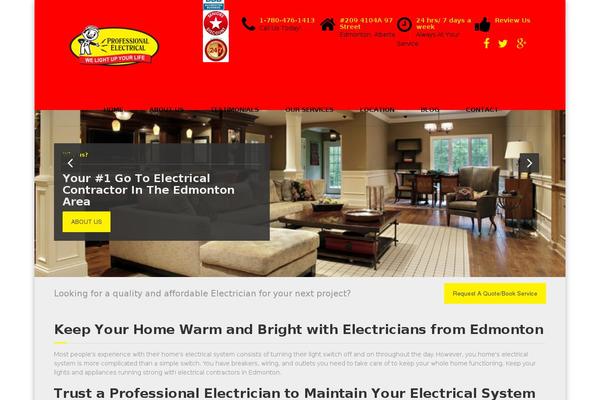 professionalelectrical.ca site used BuildPress