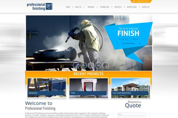 WordPress website example screenshot