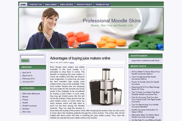 professionalmoodleskins.com site used Medical_wp_theme