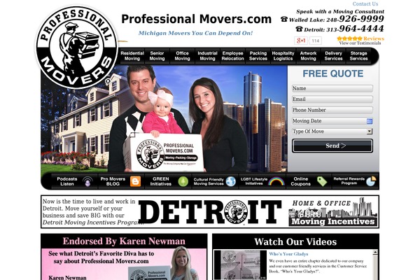 WordPress website example screenshot