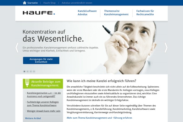 WordPress website example screenshot