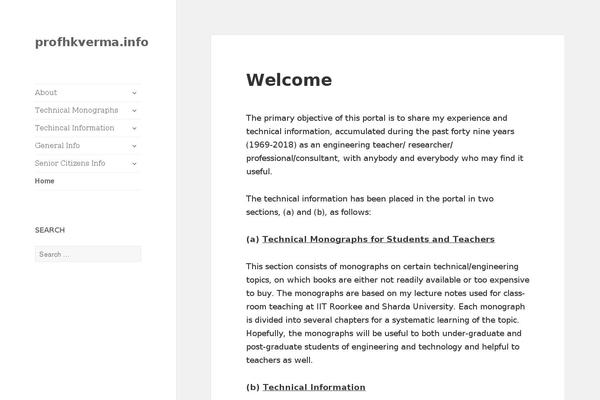 WordPress website example screenshot