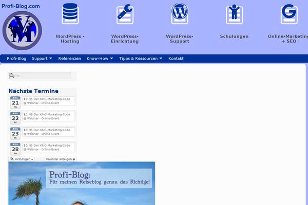 profi-blog.com site used Weaver Xtreme