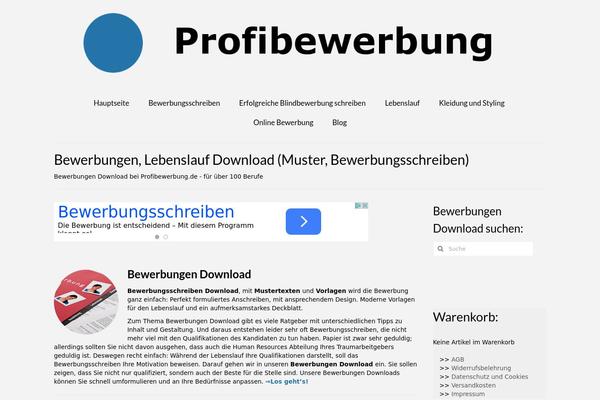Virtue theme site design template sample
