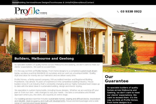 profilehomes.com.au site used Profilehomes