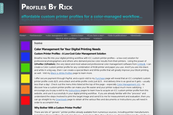 Prophoto4 theme site design template sample