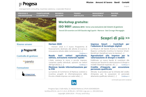 WordPress website example screenshot