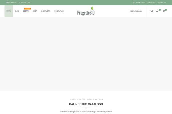 progettobio.it site used Progettobio