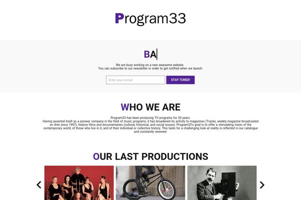 program33.com site used Program33