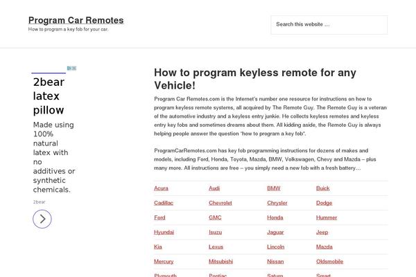 programcarremotes.com site used Genesis-programc