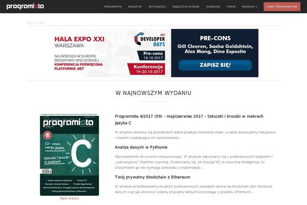 programistamag.pl site used Programista