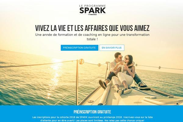 programmespark.com site used Spark-lancement
