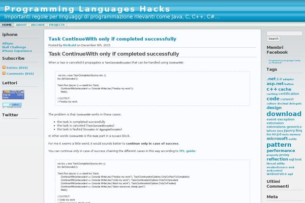 WordPress website example screenshot