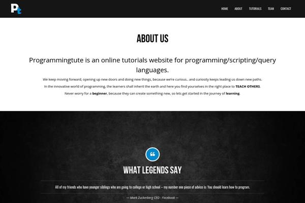 programmingtute.com site used Ptute_wp