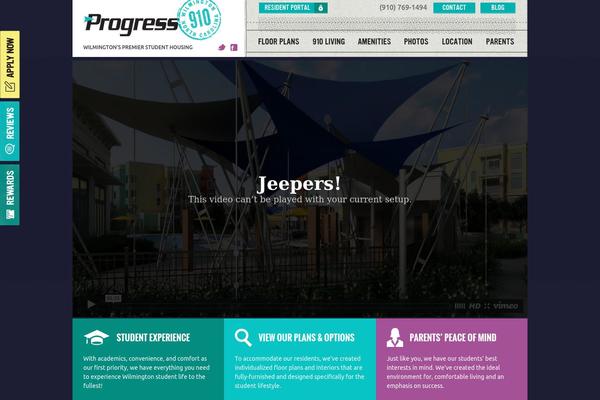 Progress theme site design template sample
