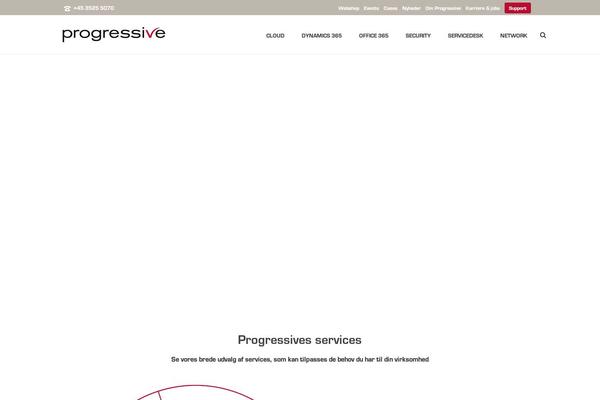 Progressive theme site design template sample