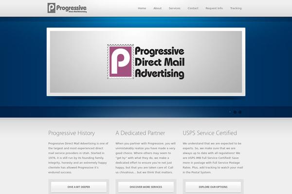 Progressive theme site design template sample