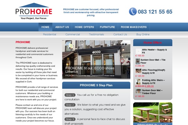 prohome.ie site used Prohome