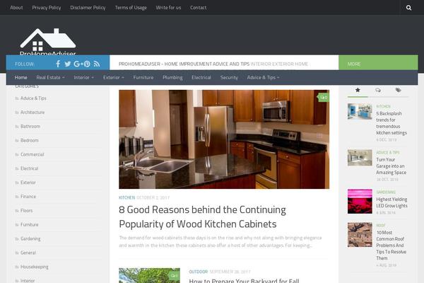 Hueman theme site design template sample
