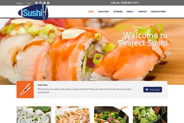 project-sushi.com site used Takeaway