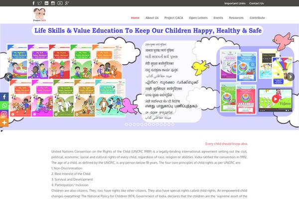 Wellspring-child theme site design template sample