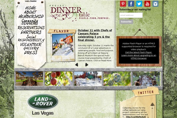 projectdinnertable.com site used Pdt