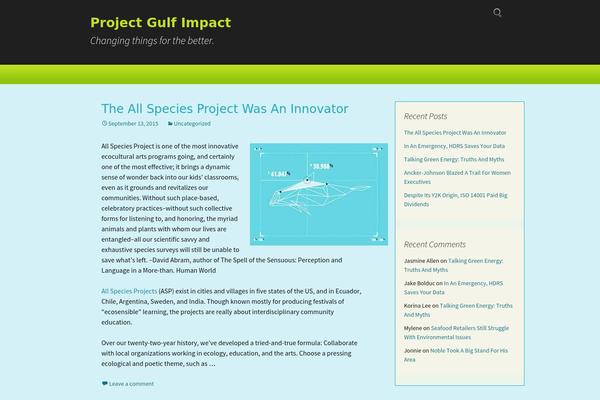 projectgulfimpact.org site used NuvioAxis Green