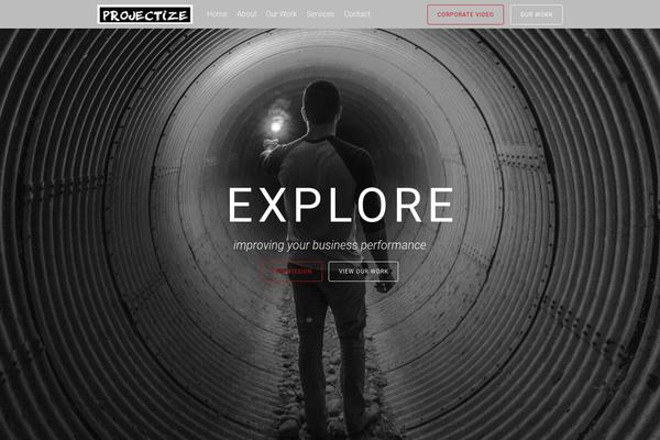 Tesseract theme site design template sample