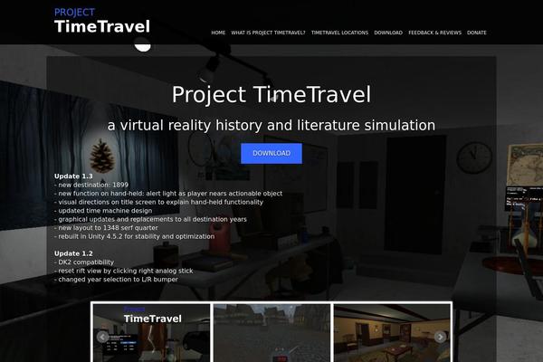 projecttimetravel.com site used Timetravel