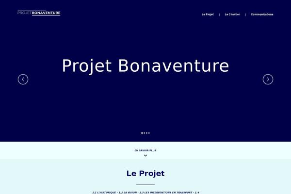 projetbonaventure.ca site used Bonaventure