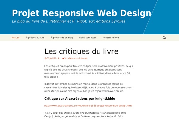 Twenty Thirteen theme site design template sample