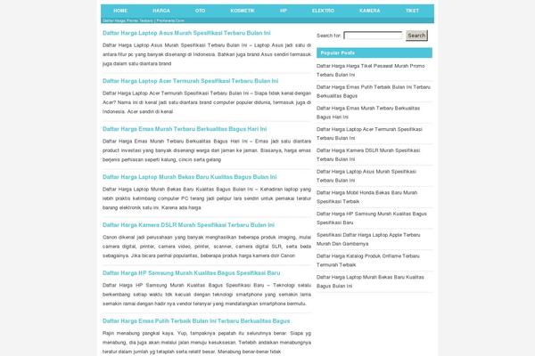 WordPress website example screenshot