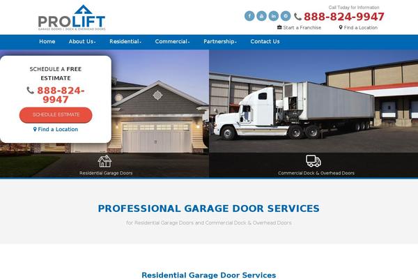 proliftdoors.com site used Prolift-doors-theme