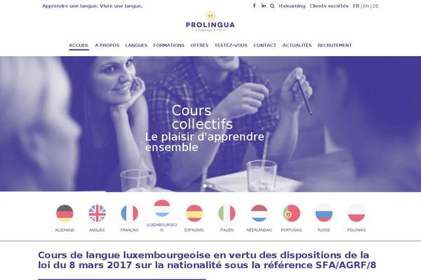 ProLingua theme site design template sample