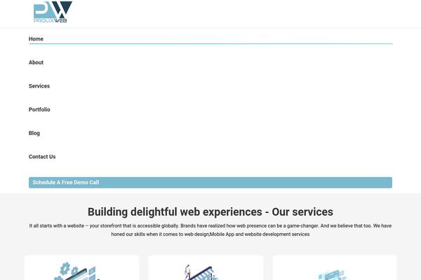 The7 theme site design template sample