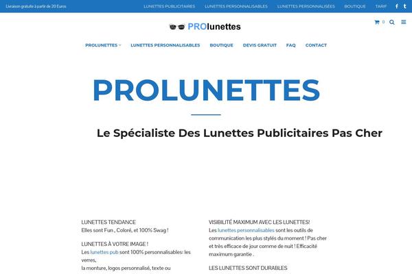 prolunettes.com site used Lunettes