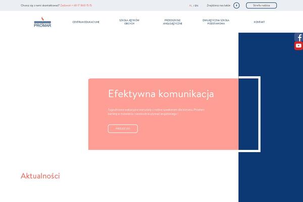 promar.edu.pl site used Websitetheme