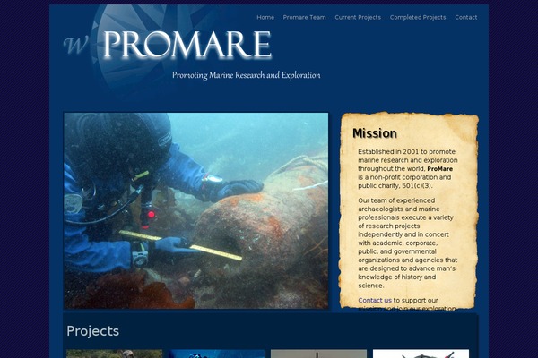 promare.org site used Promare