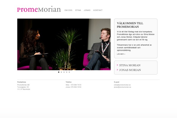 promemorian.se site used Promemorian