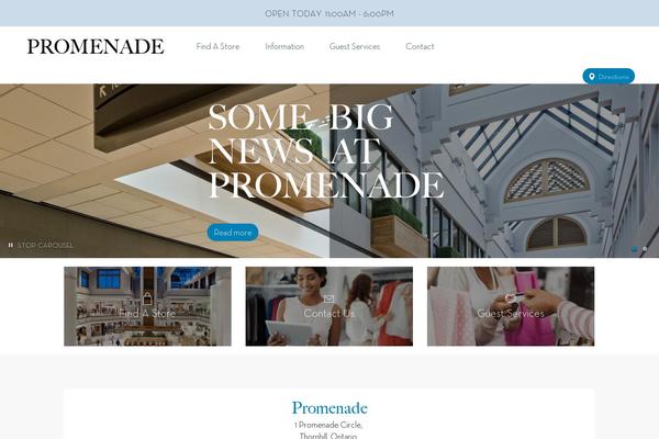 Promenade theme site design template sample