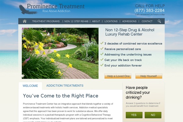 prominencetreatment.com site used Prominence