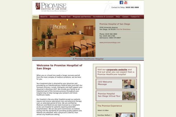 Promise theme site design template sample