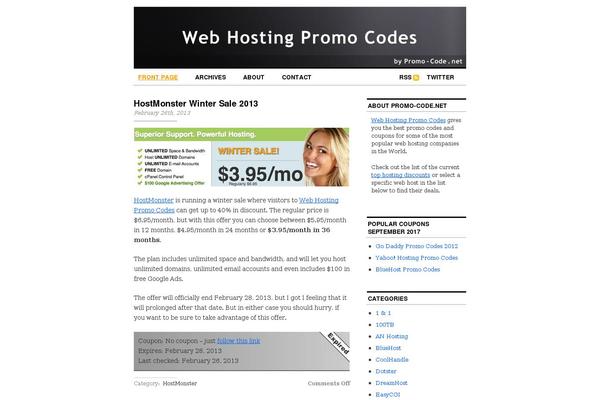 promo-code.net site used Cutline