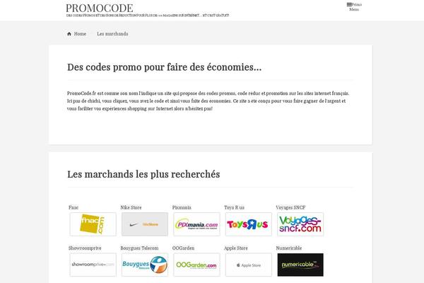 promocode.fr site used Codium-light-promocode