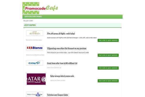 promocodecafe.com site used Cp