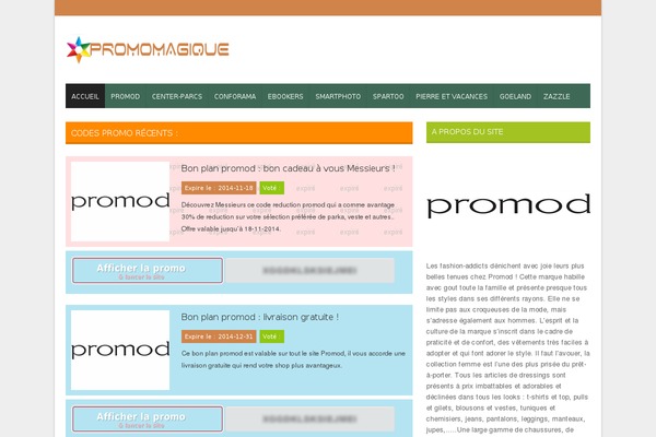 Blogster theme site design template sample